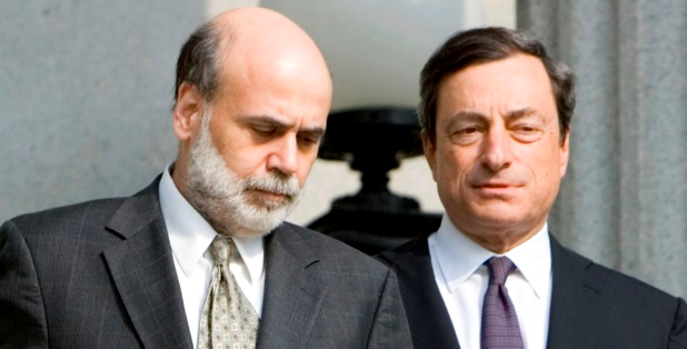 Draghi and Bernanke together