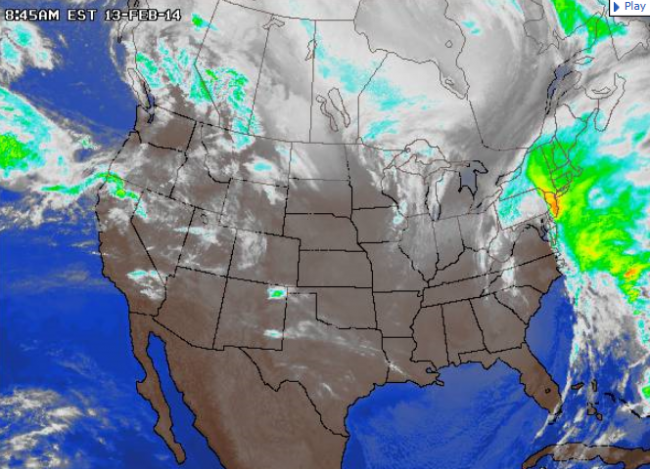 US weather map
