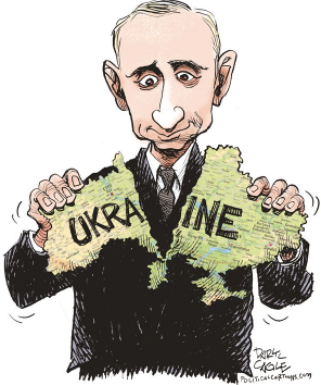 Putin Ukraine cartoon