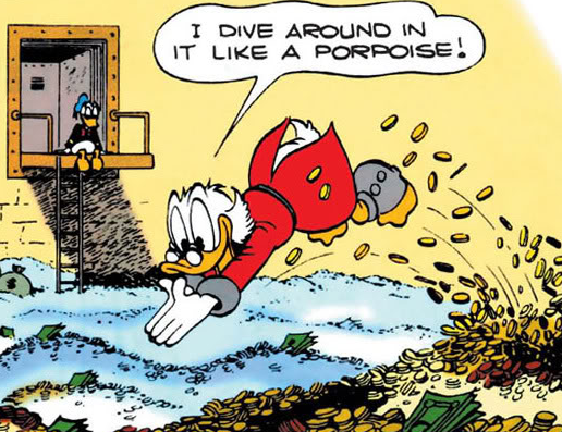 Scrooge in the money