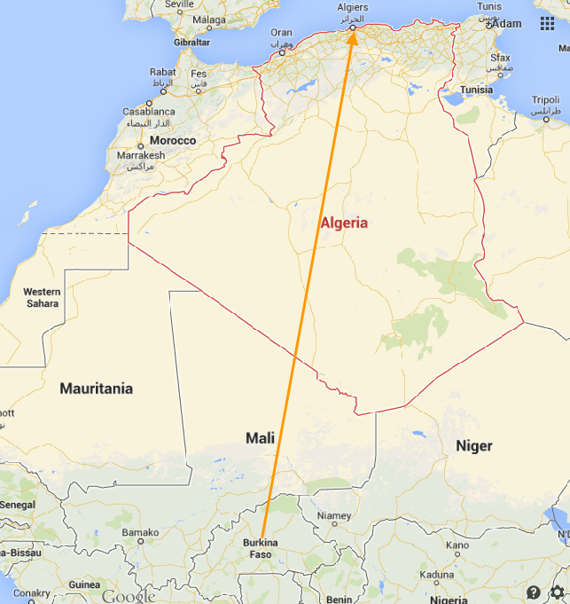 Air Algerie Algerian plane crash route