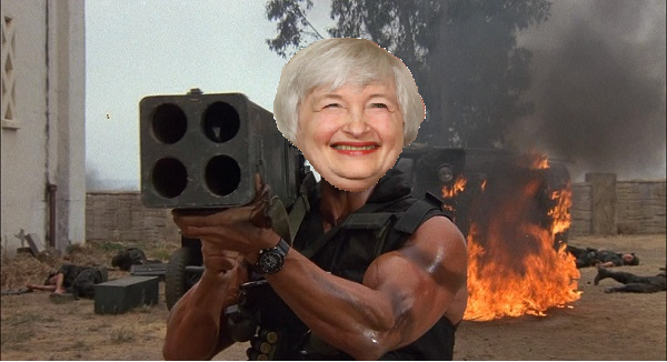 Is dear old aunty Janet preparing to lay waste to the Dollar bulls?