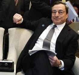 ECB's Dr. Draghi  looking relaxed