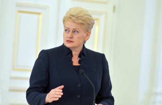 Grybauskaite Lithuania president 31 August 2014