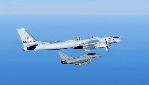 RAF Typhoons intercept Russian bombers