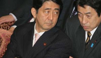 Japan health minister Yasuhisa Shiozaki with the big boss