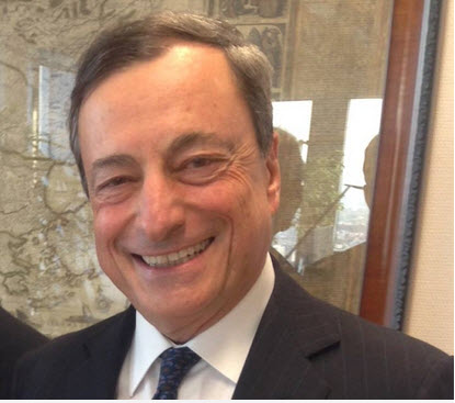 Draghi in smile mode