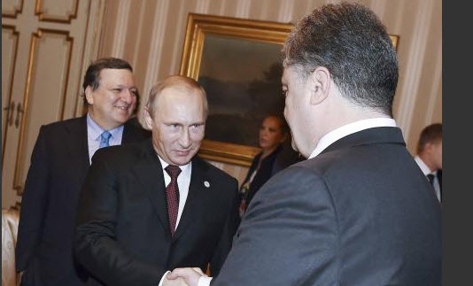 Putin & Poroshenko - still talking at least