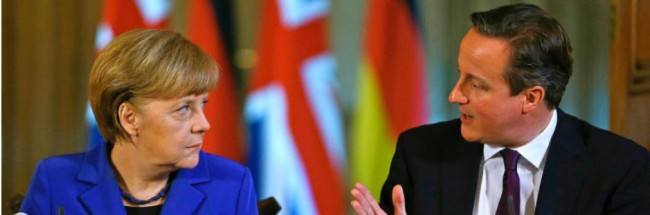 Merkel and Cameron-no compromise over free movement of labour