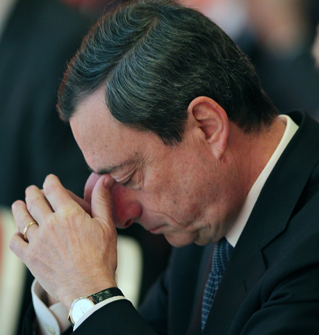Where has Mr save the eurozone Draghi gone?