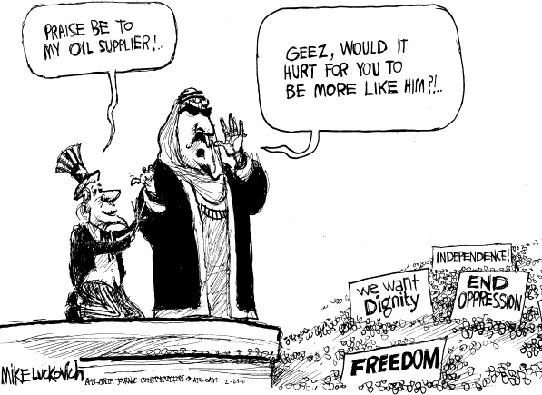 Saudi Arabia US cartoon