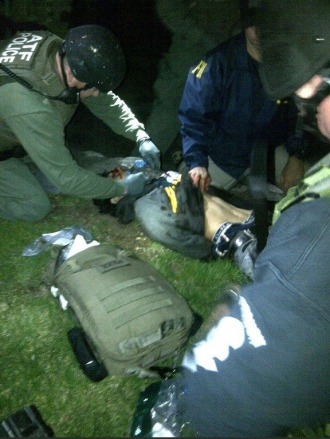 Boston bombing suspect arrest photo