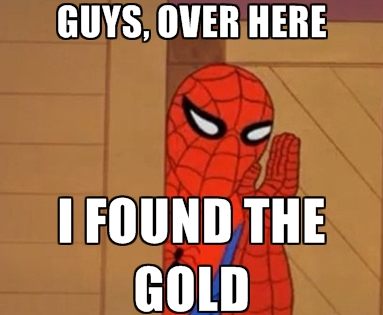 Spiderman gold