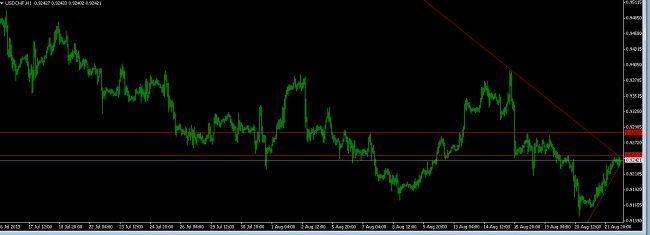 USDCHF technical analysis 22 August 2013