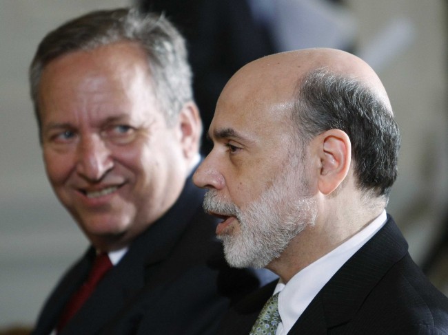 Larry Summers eyeing ben Bernanke