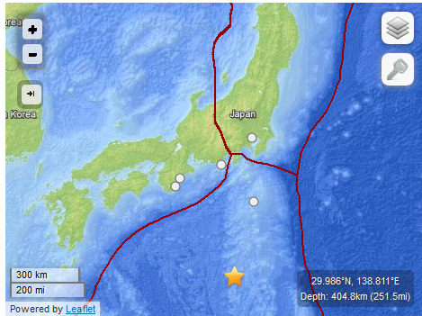 Japan earthquake 4 September 2013