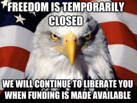 US government shutdown meme