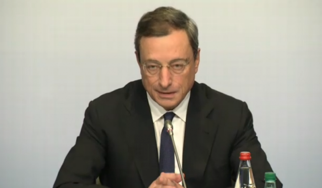 Mario Draghi Oct 2 in Paris at ECB press conference