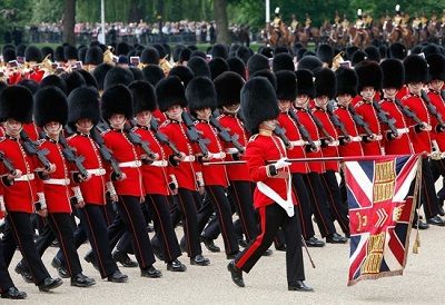 Rehearsals Take Place For Forthcoming Trooping The Colour