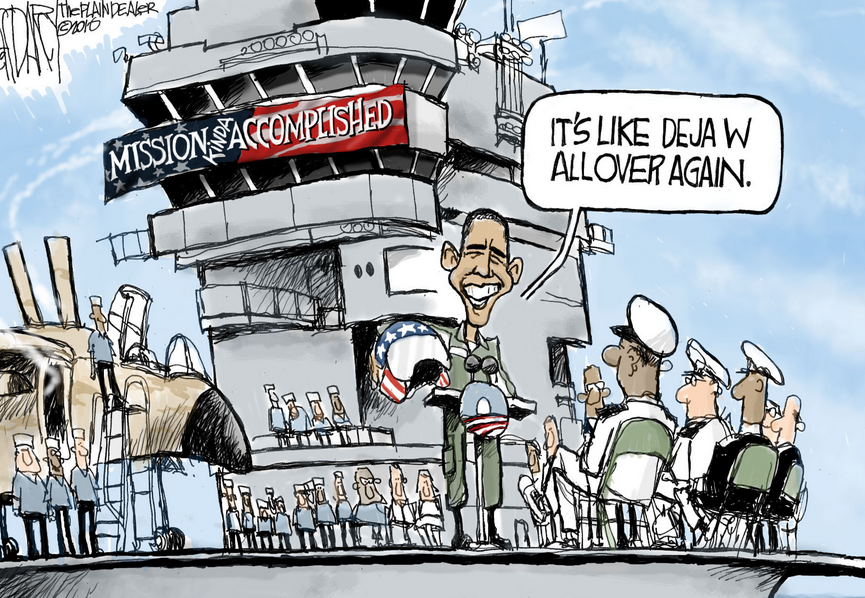 Obama Iraq cartoon