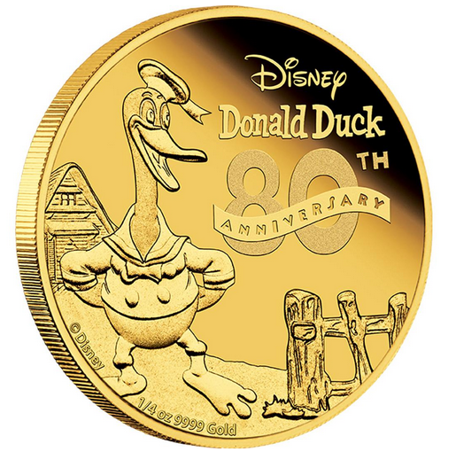 donald duck gold coin 03 July 2014