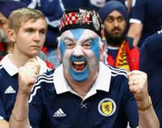 A Scotland separatist supporter, probably