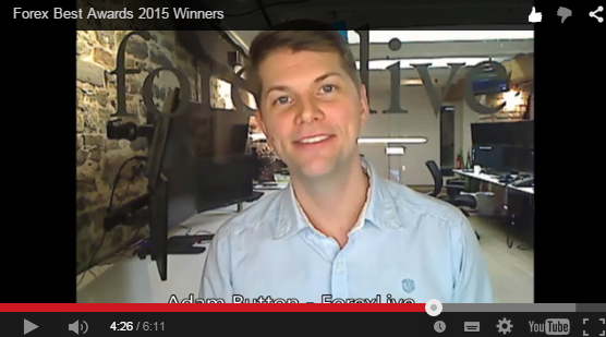 Adam Button wins FXStreet Award for Best Live Analysis Room guest. Congrats Adam!