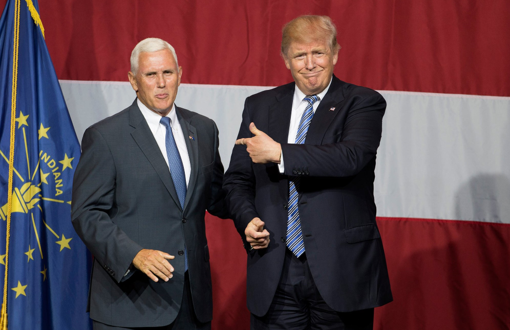 Trump and Pence had a one-on-one meeting Monday afternoon. 