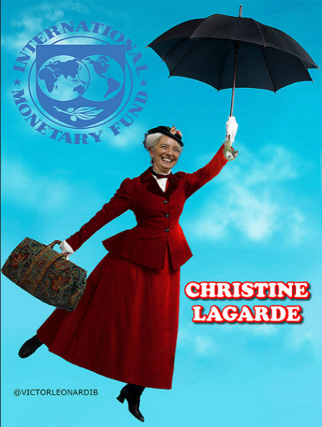 Christine Lagarde mary poppins