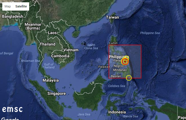 M5.5 earthquake strikes 120 km NE of Cebu City in Philippines