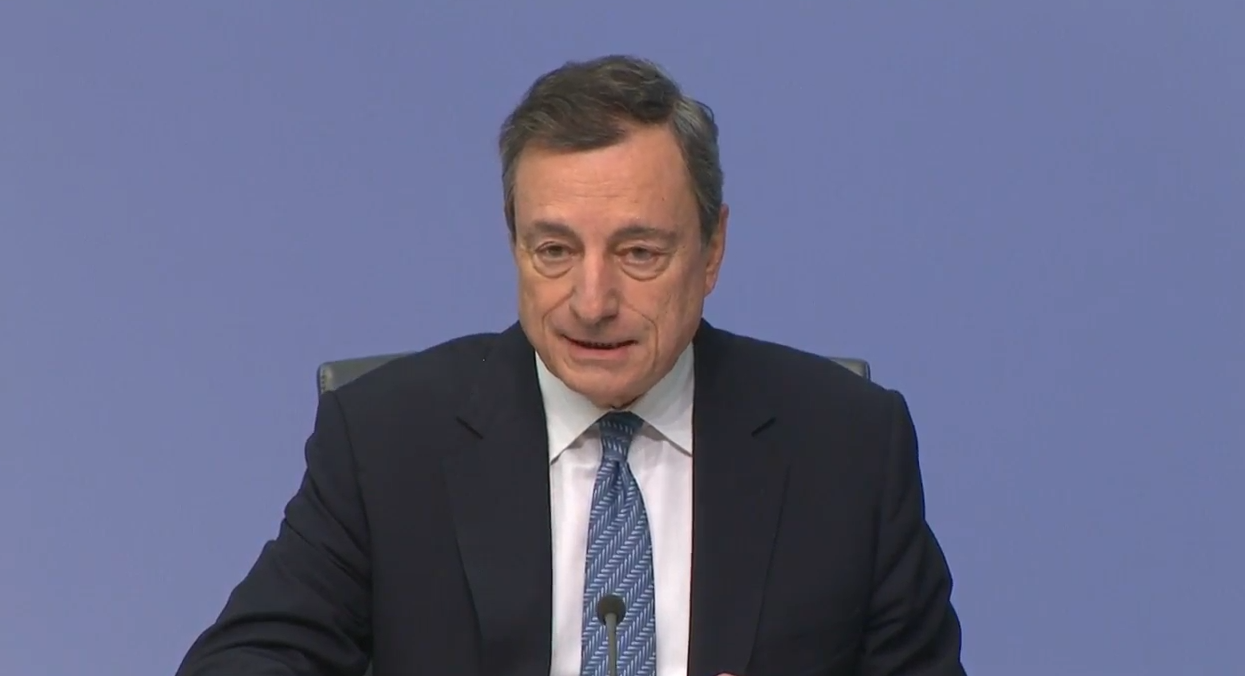Ecb S Draghi Risks To The Outlook Remain Tilted To The Downside - 