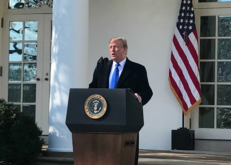 Trump podium