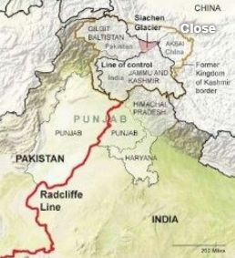 Fighting near India and Pakistan Line of Control (LoC)