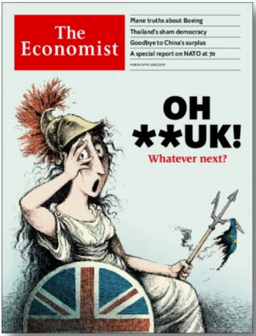 If you are offended by the front cover of The Economist, complain to them.