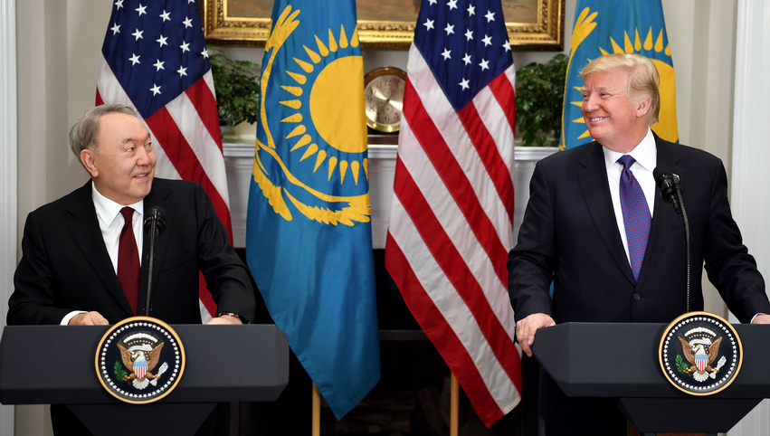 Trump and Kazahkstan president