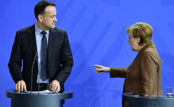 Merkel will meet with Ireland's Prime Minister Leo Varadkar, to discuss the Ireland / Northern Ireland border and the impact of Brexit. 