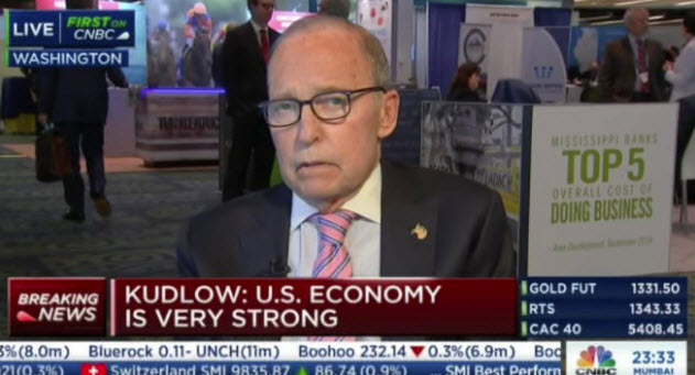 White House economic advisor Larry Kudlow