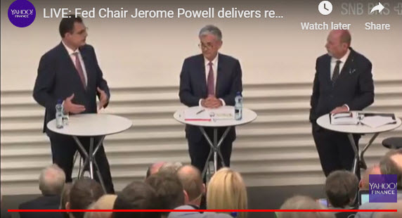 SNBs Jordan, Feds Powell and moderator. 