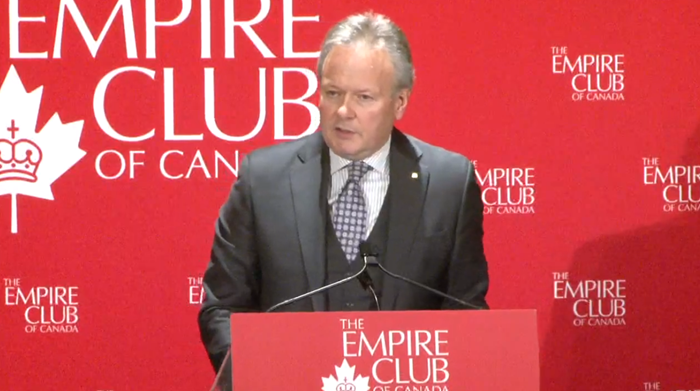 Comments from Poloz in Toronto: