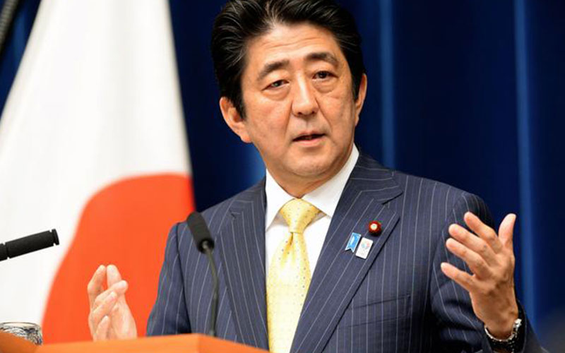 ArticleBody Abe said that Japan and the US could not stand by if China attacked Taiwan.