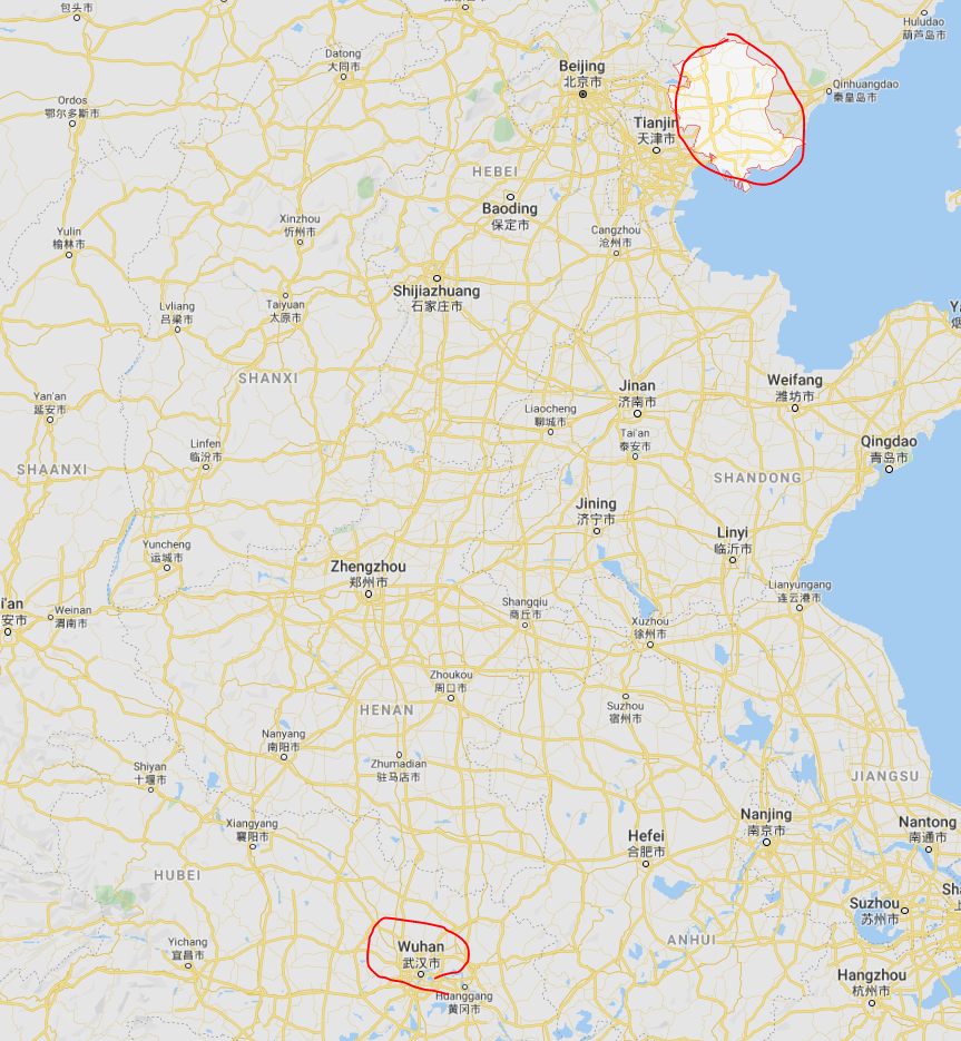 Tangshan City in Hebei has suspended public transit 
