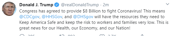 This is great news for our Health, our Economy, and our Nation!  says Mr. T on a tweet