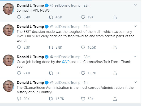 Pres. Trump's tweets