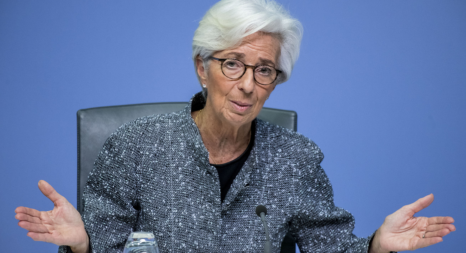 ECB president, Christine Lagarde, in an interview with Le Monde