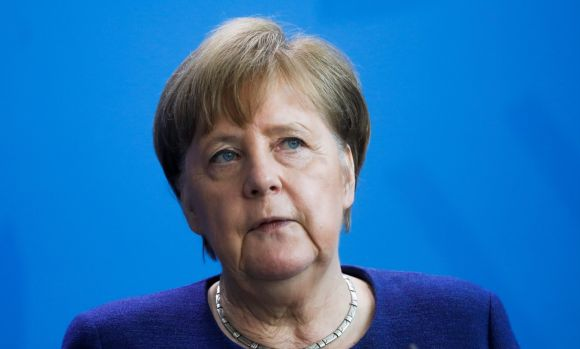 German chancellor Merkel addresses parliament