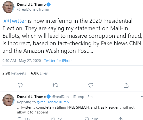 Twitter lies Trump