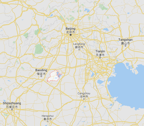 Anxin county is about 150 kilometers (90 miles) from Beijing , it will go into the same strict lockdown as Wuhan did earlier in this year. 