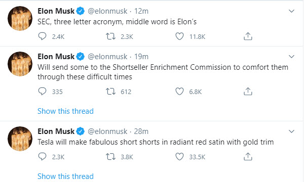 Musk tweets
