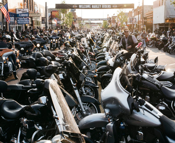The largest motorcycle convention in Sturgis South Dakota is to start on Friday_