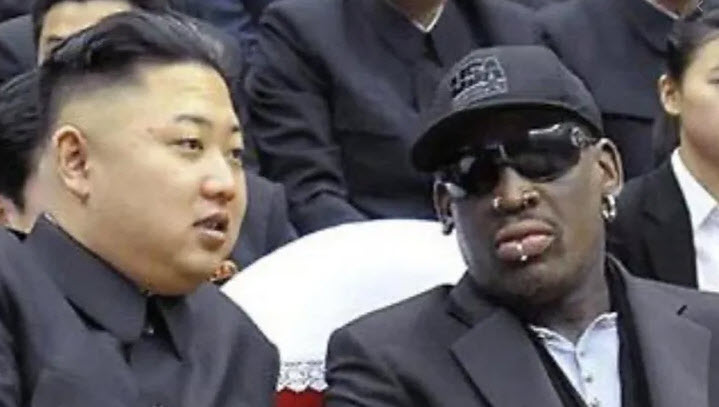 Dennis Rodman and Kim on jung